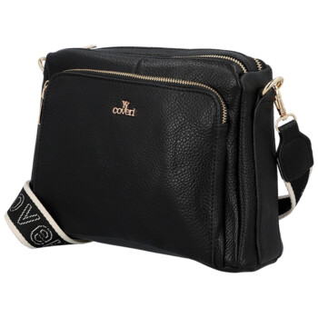 Dámská crossbody kabelka černá - Coveri Vangeli