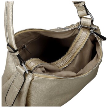 Dámská kabelka na rameno zlatá - Coveri Klaudia