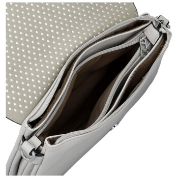 Dámská crossbody kabelka světle šedá - Firenze Julija