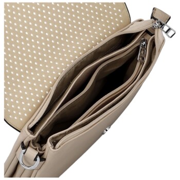 Dámská crossbody kabelka béžová - Firenze Julija