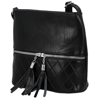 Dámská crossbody kabelka černá - Firenze Emila