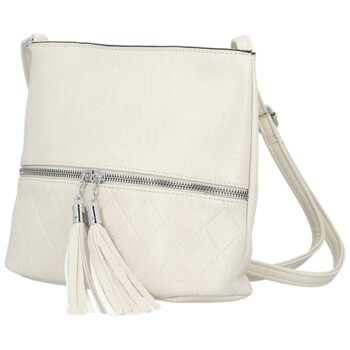 Dámská crossbody kabelka krémová - Firenze Emila
