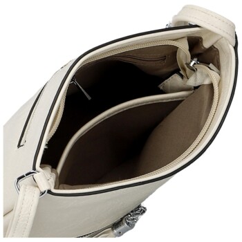 Dámská crossbody kabelka krémová - Firenze Emila