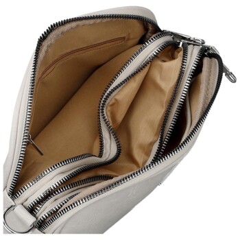 Dámská crossbody kabelka krémová - Firenze Kitty