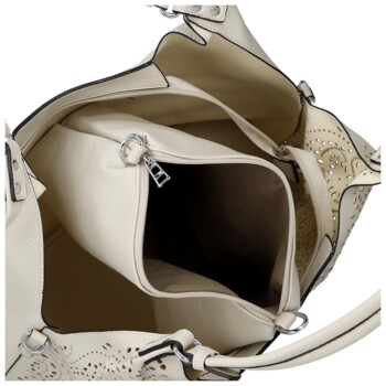 Dámský set kabelek krémový - Firenze Heidi