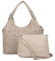 Dámský set kabelek béžový - Firenze Heidi