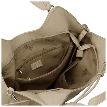 Dámská kabelka na rameno béžová - Coveri Kaela