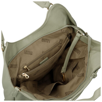 Dámská kabelka na rameno světle zelená - Coveri Kaela