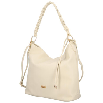 Dámská kabelka na rameno krémová - Coveri Kadri