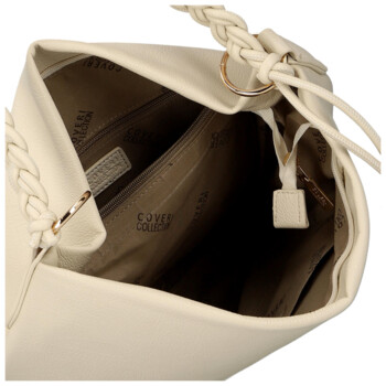 Dámská kabelka na rameno krémová - Coveri Kadri