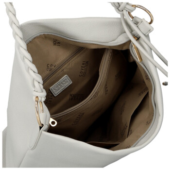 Dámská kabelka na rameno světle šedá - Coveri Kadri