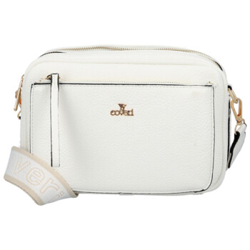 Dámská crossbody kabelka bílá - Coveri Flori