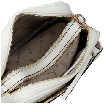 Dámská crossbody kabelka bílá - Coveri Flori