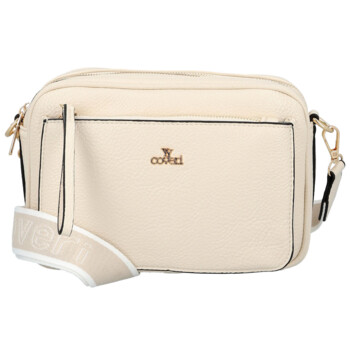 Dámská crossbody kabelka krémová - Coveri Flori