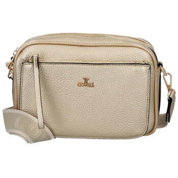 Dámská crossbody kabelka zlatá - Coveri Flori