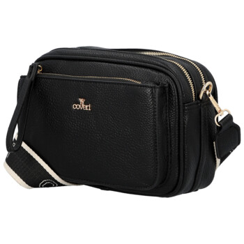 Dámská crossbody kabelka černá - Coveri Flori
