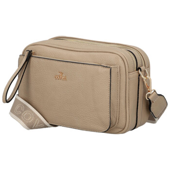 Dámská crossbody kabelka béžová - Coveri Flori
