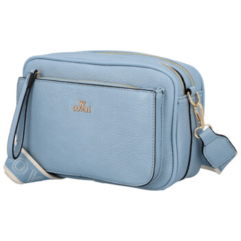 Dámská crossbody kabelka světle modrá - Coveri Flori