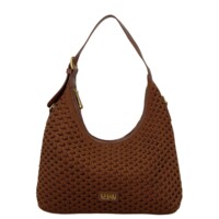 Dámská kabelka na rameno tmavě hnědá - Coveri Renagi