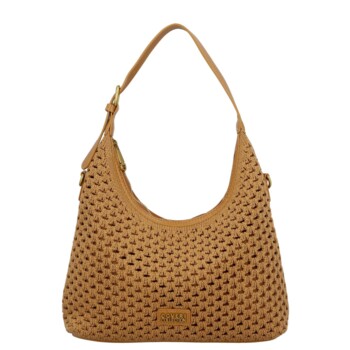 Dámská kabelka na rameno camel - Coveri Renagi