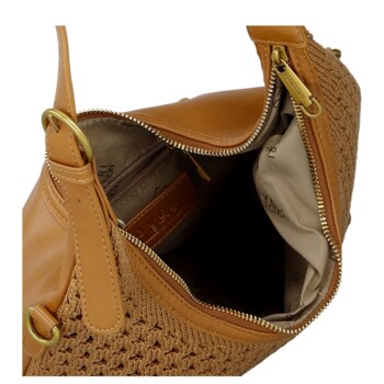 Dámská kabelka na rameno camel - Coveri Renagi