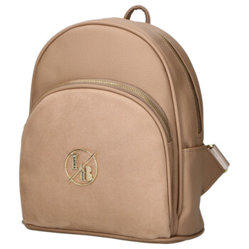 Dámský batoh tmavě béžový - Laura Biaggi Marlis