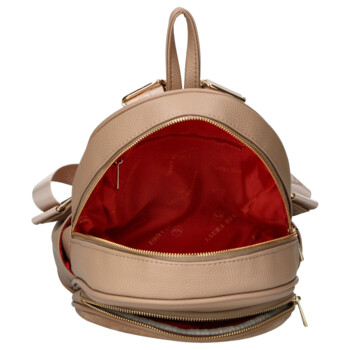 Dámský batoh tmavě béžový - Laura Biaggi Marlis