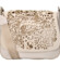 Dámská crossbody kabelka béžová - Laura Biaggi Mabel