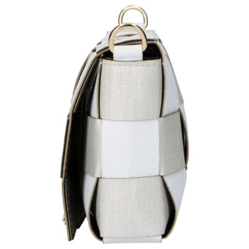Dámská crossbody kabelka bílá - Laura Biaggi Fabie