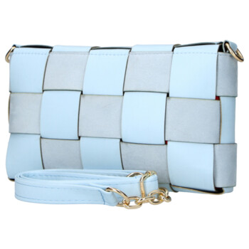Dámská crossbody kabelka světle modrá - Laura Biaggi Fabie
