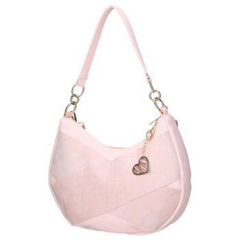 Dámská kabelka přes rameno růžová - Laura Biaggi Theia