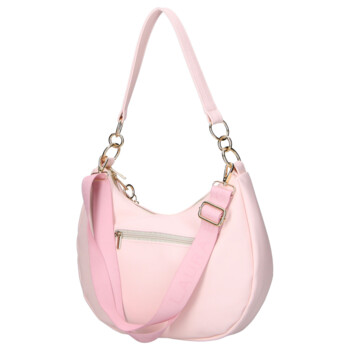 Dámská kabelka přes rameno růžová - Laura Biaggi Theia