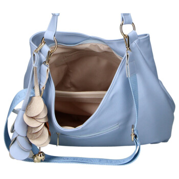 Dámská kabelka přes rameno světle modrá - Laura Biaggi Laiwa