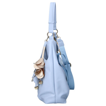 Dámská kabelka přes rameno světle modrá - Laura Biaggi Laiwa