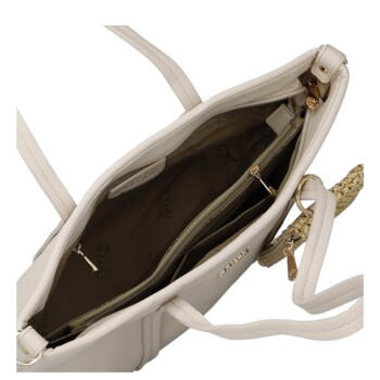 Dámská kabelka na rameno krémová - Coveri Violka