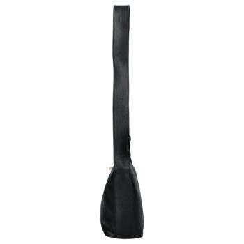 Dámská kožená kabelka přes rameno černá - Delami Vera Pelle Lygie