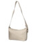 Dámská kožená kabelka přes rameno krémová - Delami Vera Pelle Lygie