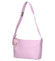 Dámská kožená kabelka přes rameno růžová - Delami Vera Pelle Lygie