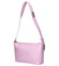 Dámská kožená kabelka přes rameno růžová - Delami Vera Pelle Lygie