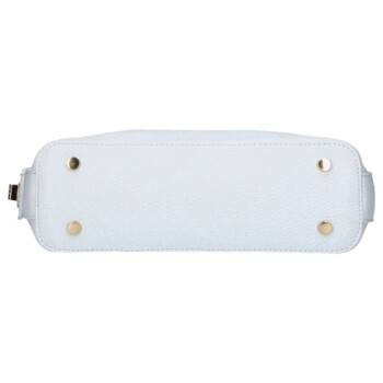 Dámská kožená kabelka přes rameno bílá - Delami Vera Pelle Lygie