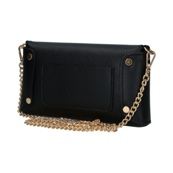 Dámská kožená crossbody kabelka černá - Delami Vera Pelle Eryka