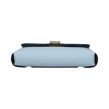 Dámská kožená crossbody kabelka světle modrá - Delami Vera Pelle Eryka