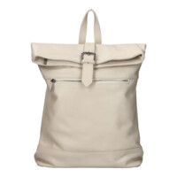 Dámský kožený batoh krémový - Delami Vera Pelle Jorge