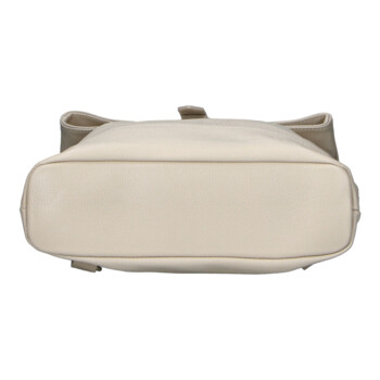 Dámský kožený batoh krémový - Delami Vera Pelle Jorge