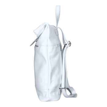 Dámský kožený batoh bílý - Delami Vera Pelle Jorge