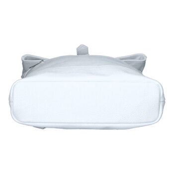 Dámský kožený batoh bílý - Delami Vera Pelle Jorge