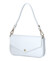 Dámská kožená kabelka na rameno bílá - Delami Vera Pelle Aksely