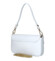 Dámská kožená kabelka na rameno bílá - Delami Vera Pelle Aksely
