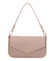 Dámská kožená kabelka na rameno starorůžová - Delami Vera Pelle Aksely
