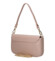 Dámská kožená kabelka na rameno starorůžová - Delami Vera Pelle Aksely